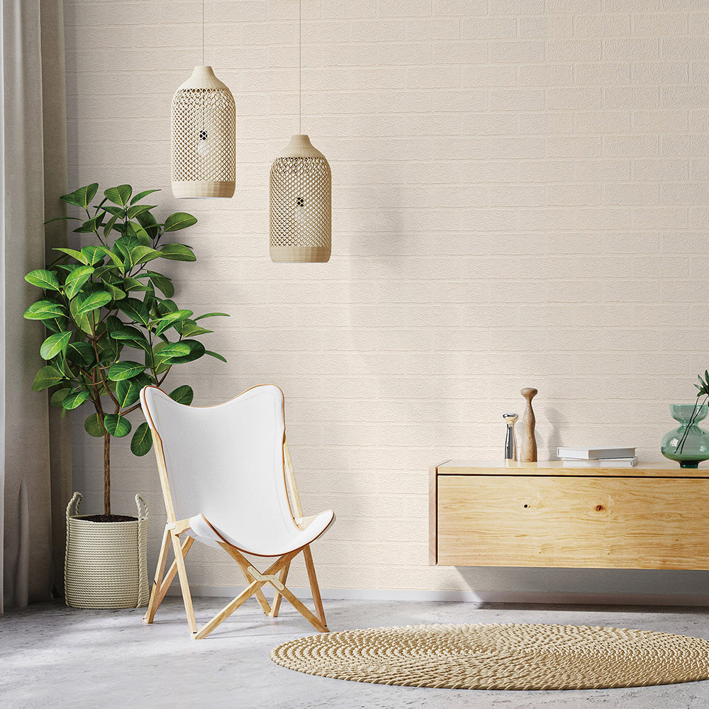 温かみのあるレンガ|LV2209|のり付き壁紙