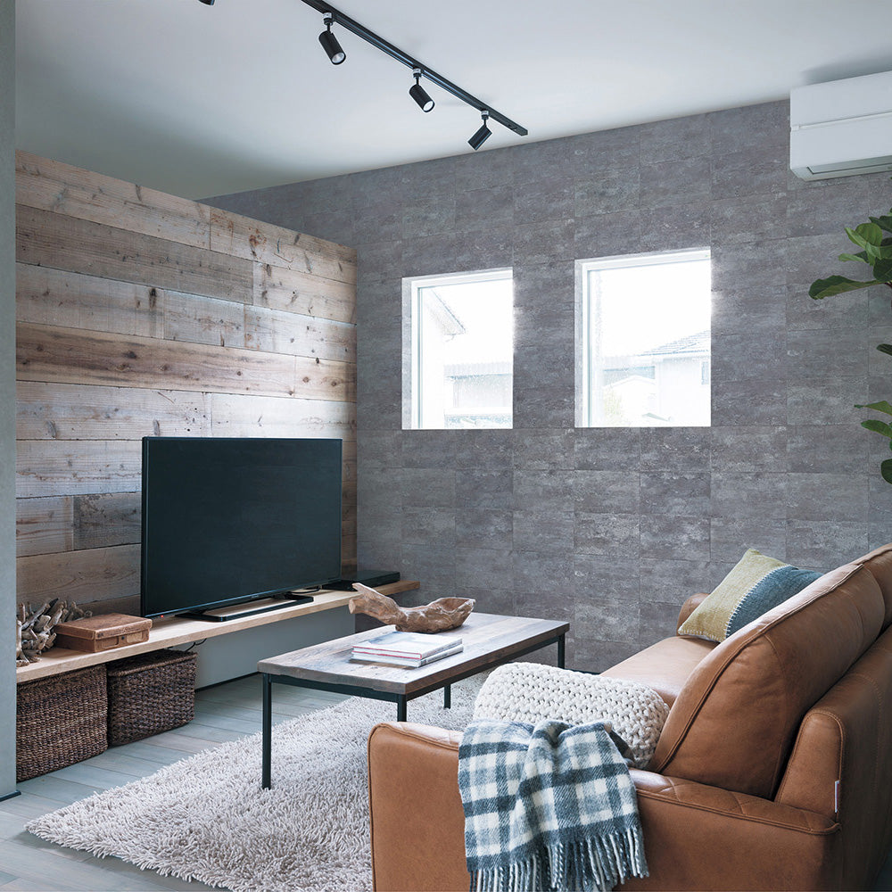 コンクリートタイル|LV2291|のり付き壁紙