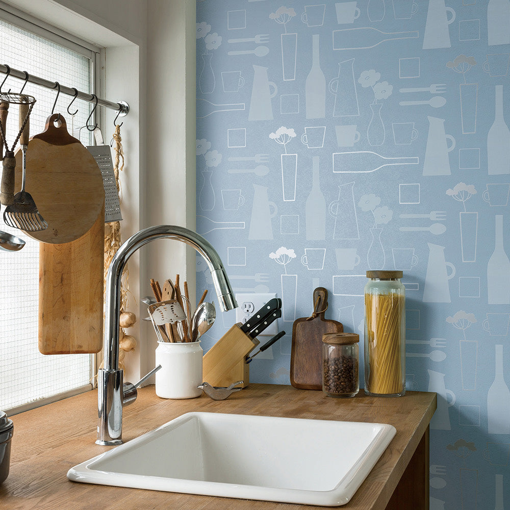 北欧の食卓|LV2395|のり付き壁紙