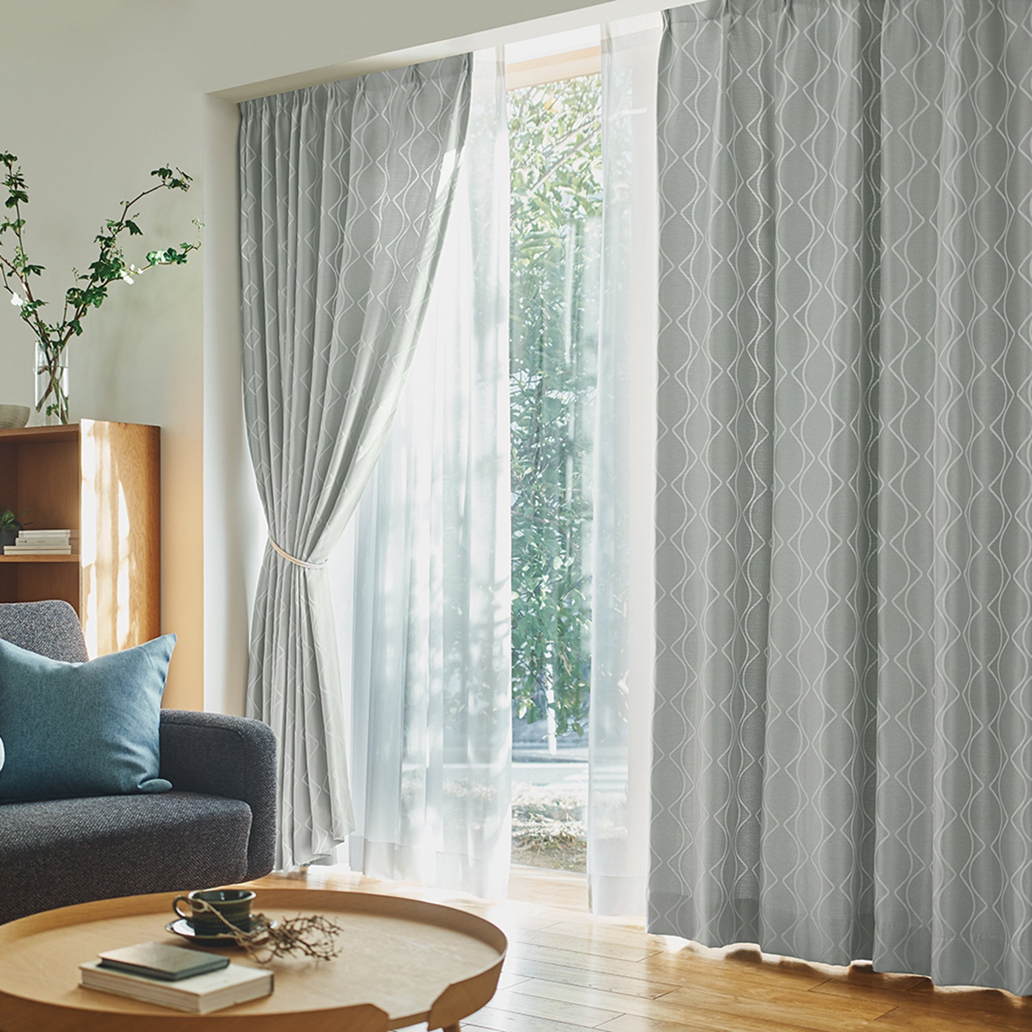 Scandinavian & Geometric|EC1079|ドレープカーテン