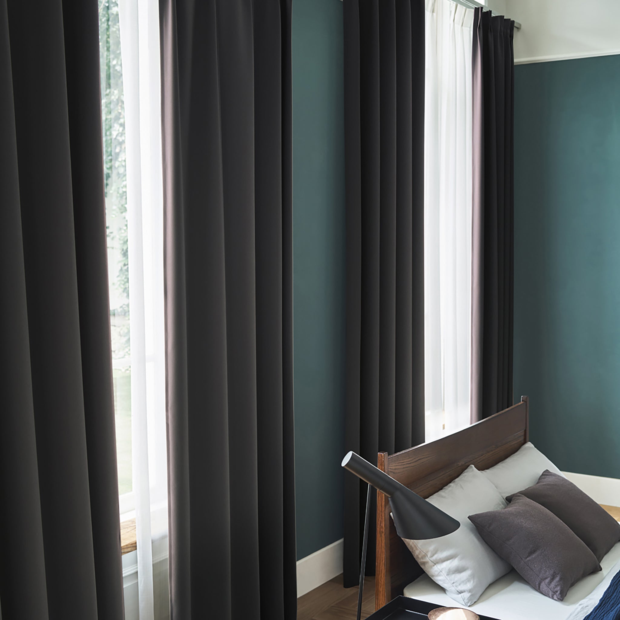 Leather-like & Plain|EC1089|ドレープカーテン