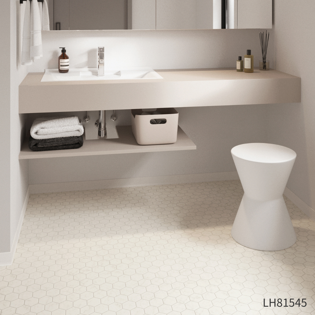 クッションフロア<ヘキサビアンコ>|サンプル