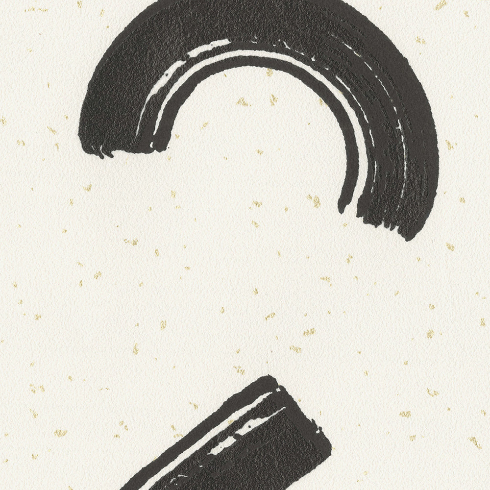 墨のリズム|LL6252・6253|のり付き壁紙