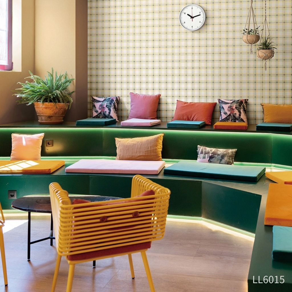 チェック|LL6015・6016|のり付き壁紙