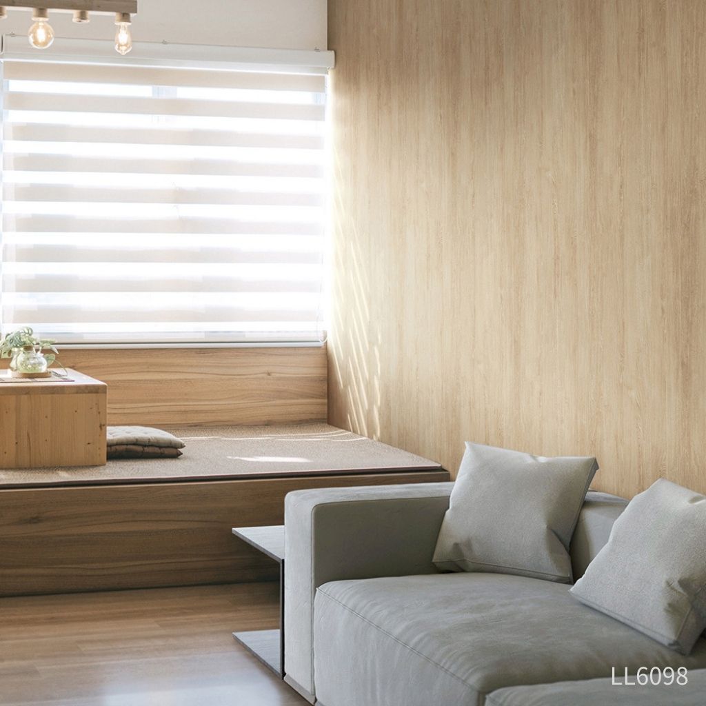 オーク板目(目地なし)|LL6098|のり付き壁紙