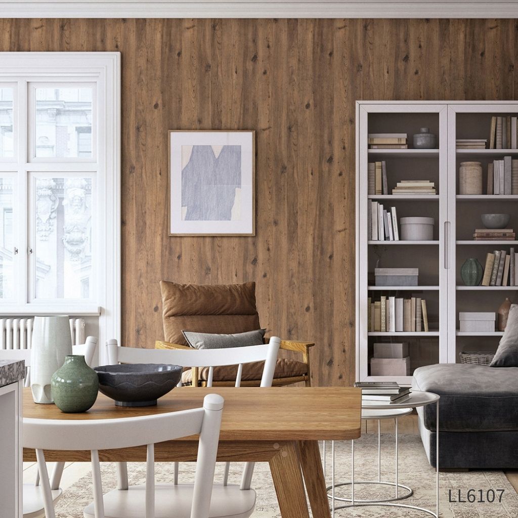 パイン板目(目地なし)|LL6107|のり付き壁紙