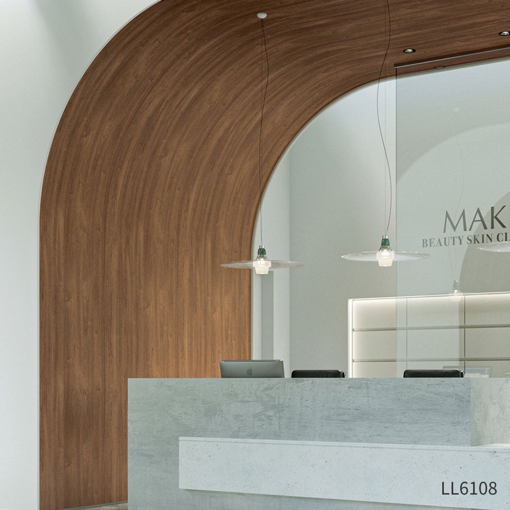 ウォールナット板目(目地なし)|LL6108|のり付き壁紙