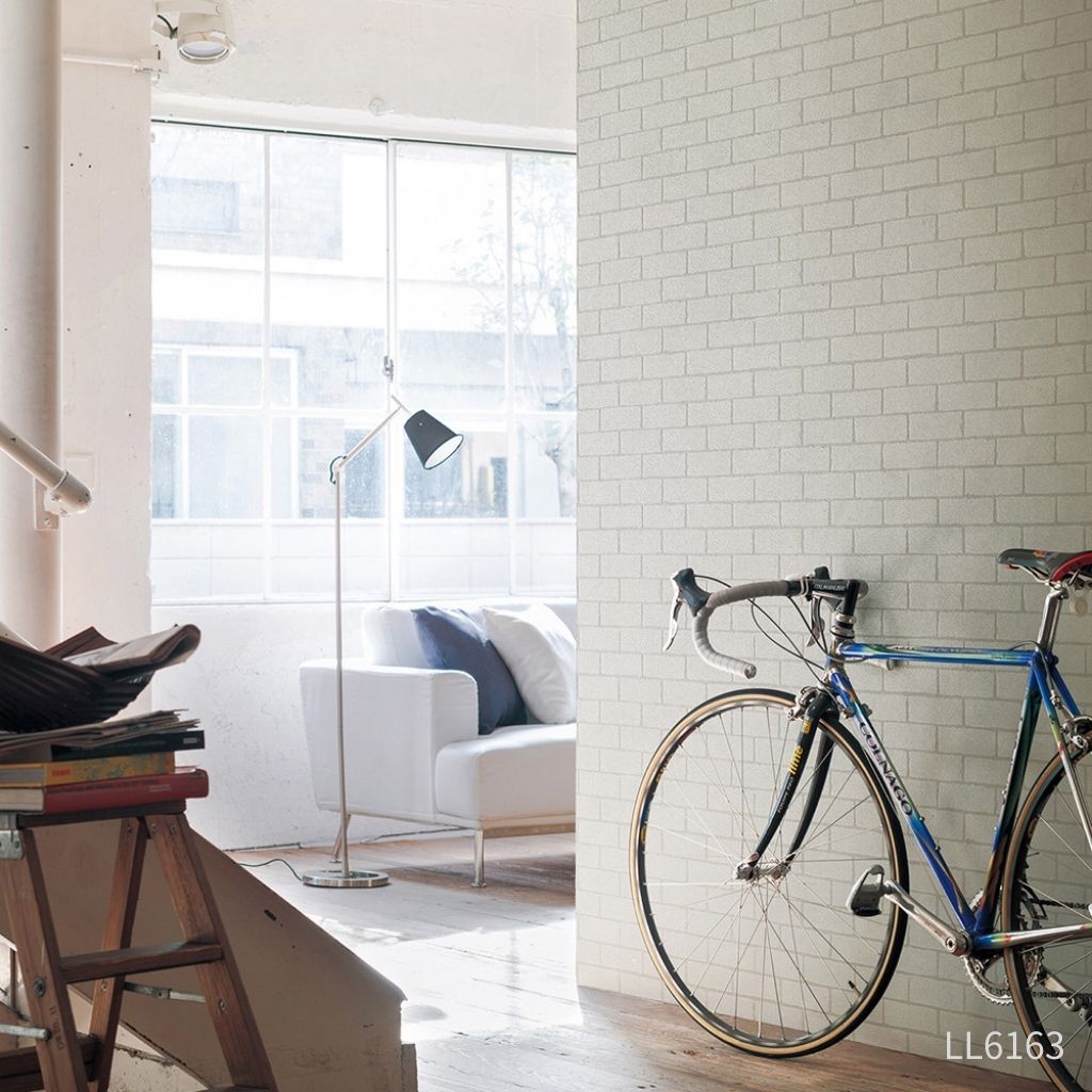 ナチュラルな白レンガ|LL6163|サンプル