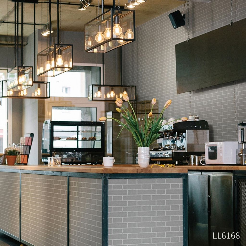 サブウェイタイル|LL6167・6168|のり付き壁紙