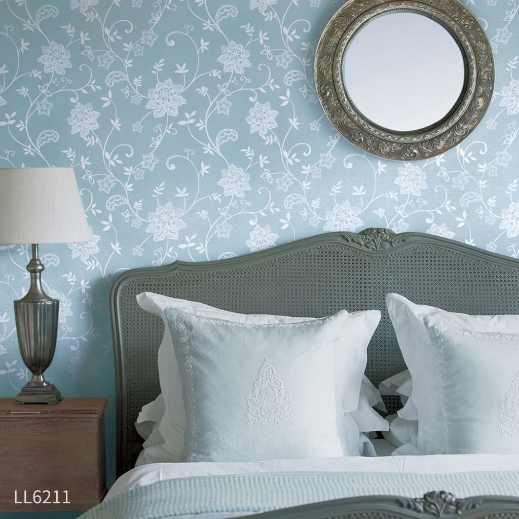 裏庭の花壇|LL6211|のり付き壁紙