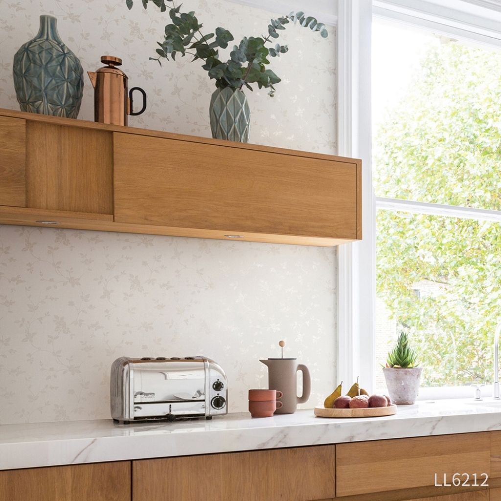 バラ園|LL6212|のり付き壁紙