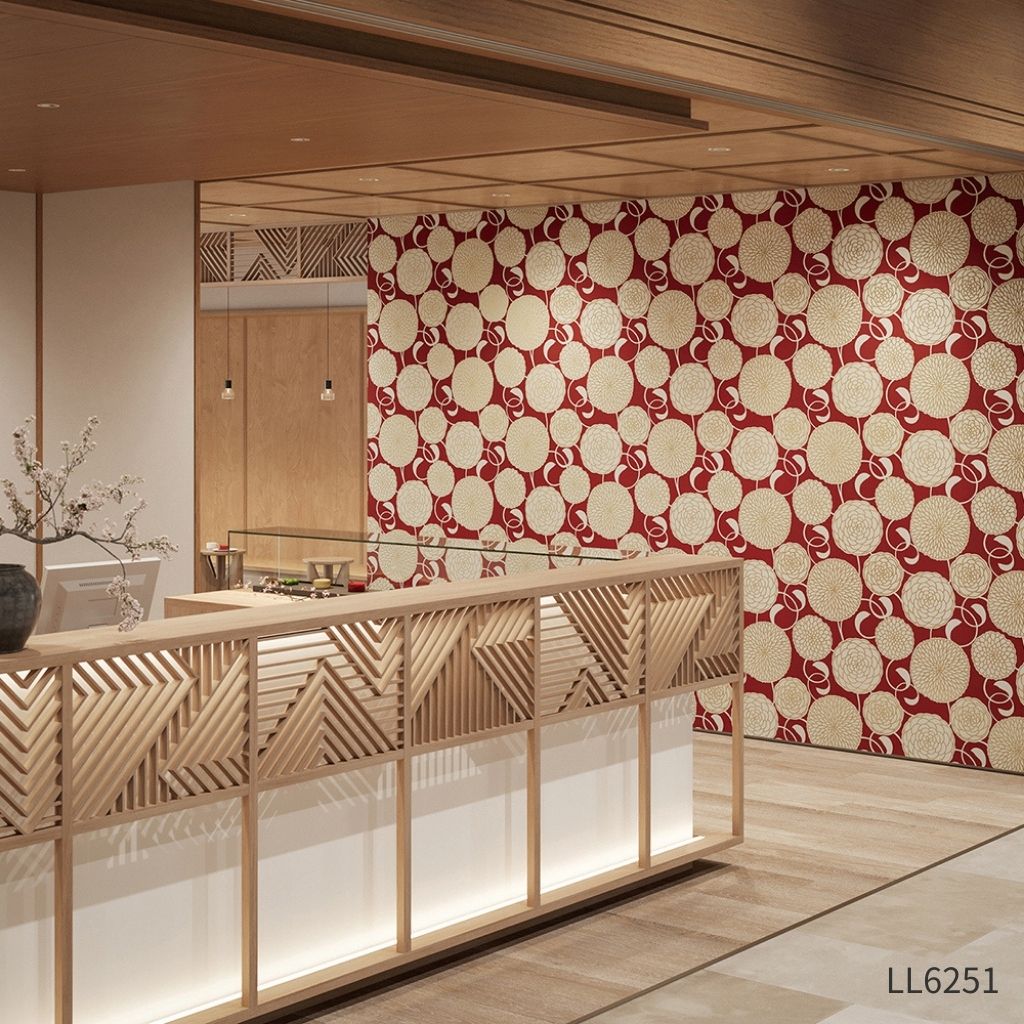 大菊|LL6250・6251|のり付き壁紙