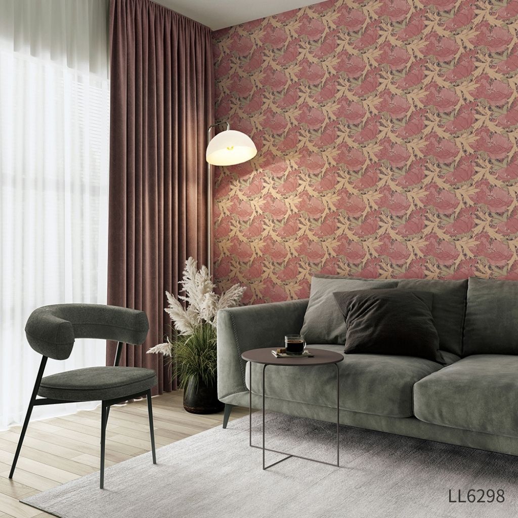 Poppies-ポピー|LL6298|のり付き壁紙