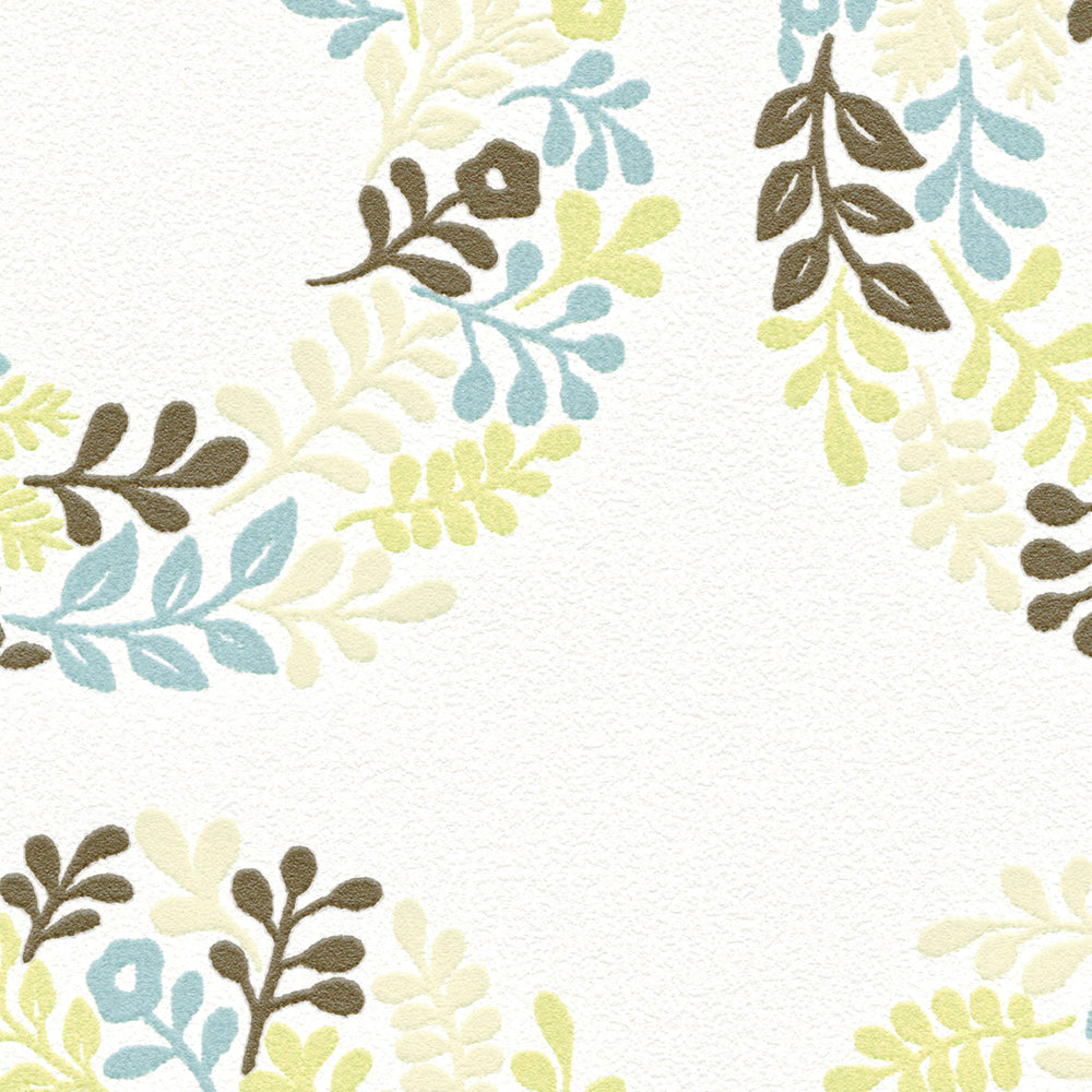 Wreath -花輪-|LV2390・LV2391|のり付き壁紙