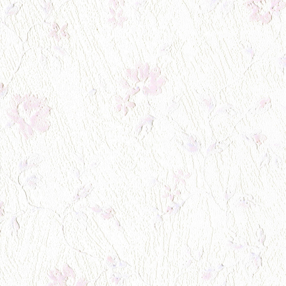 【消臭】ピンクの花|LV2609|のり付き壁紙