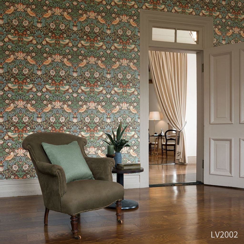 Strawberry Thief-いちご泥棒|LV2001・LV2002|のり付き壁紙