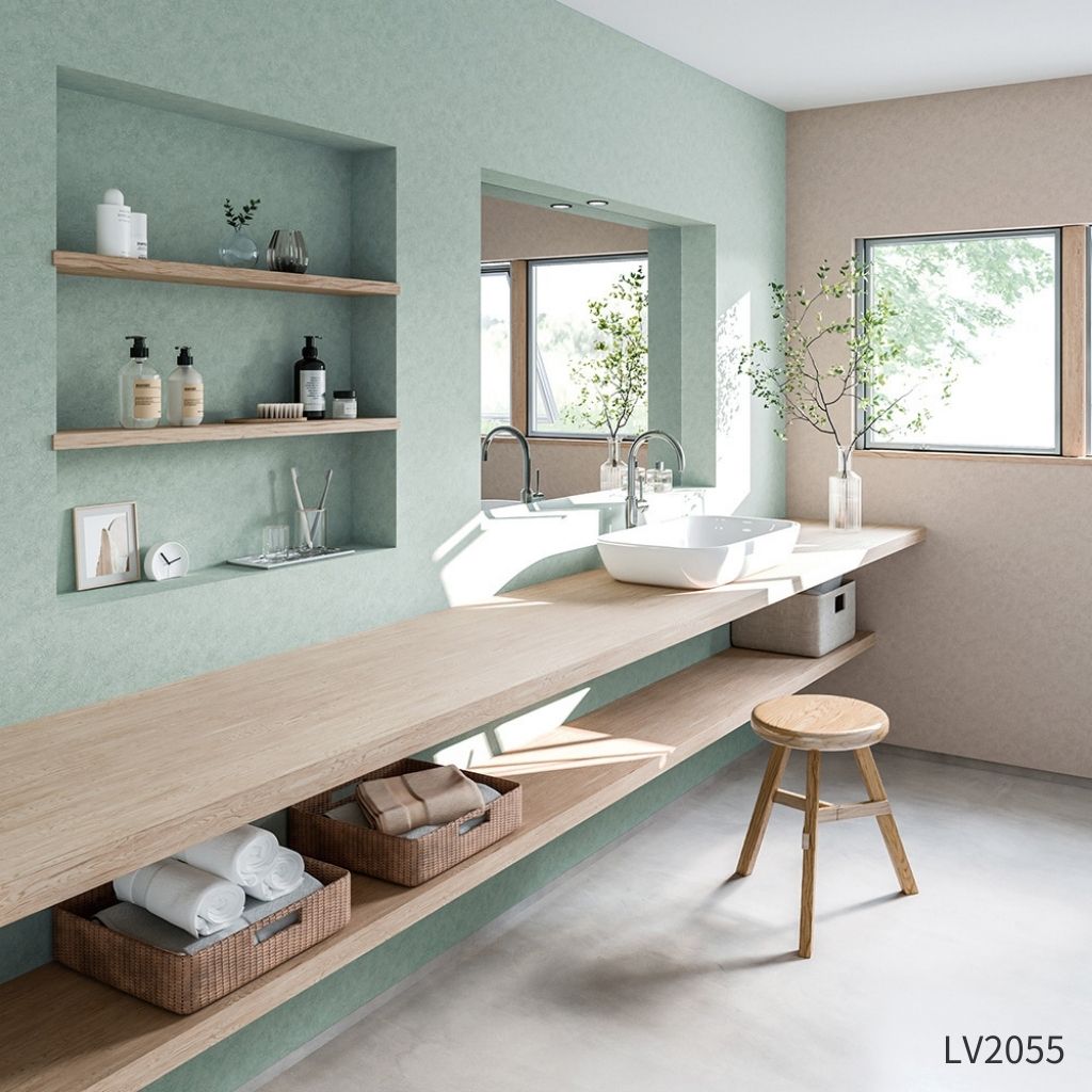 +Flower 石目調無地壁紙|LV2050~LV2057|サンプル