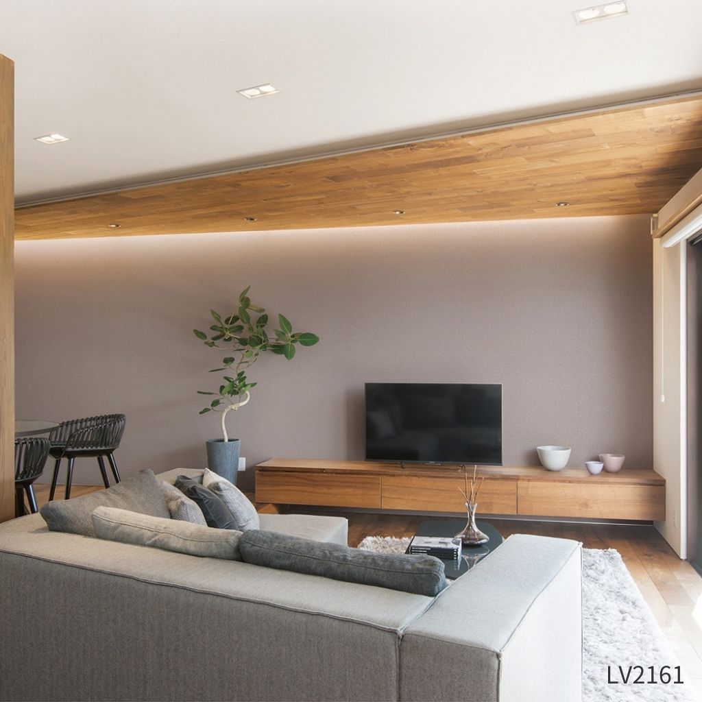 グレージュ塗り壁風|LV2161~LV2163|のり付き壁紙