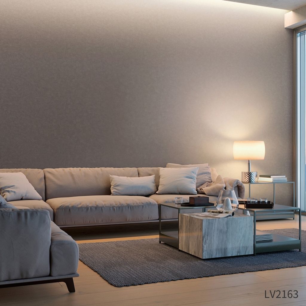 グレージュ塗り壁風|LV2161~LV2163|のり付き壁紙