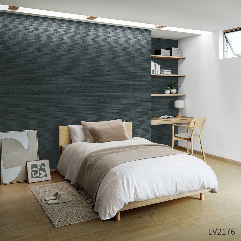 シックなタイル|LV2175・LV2176|のり付き壁紙