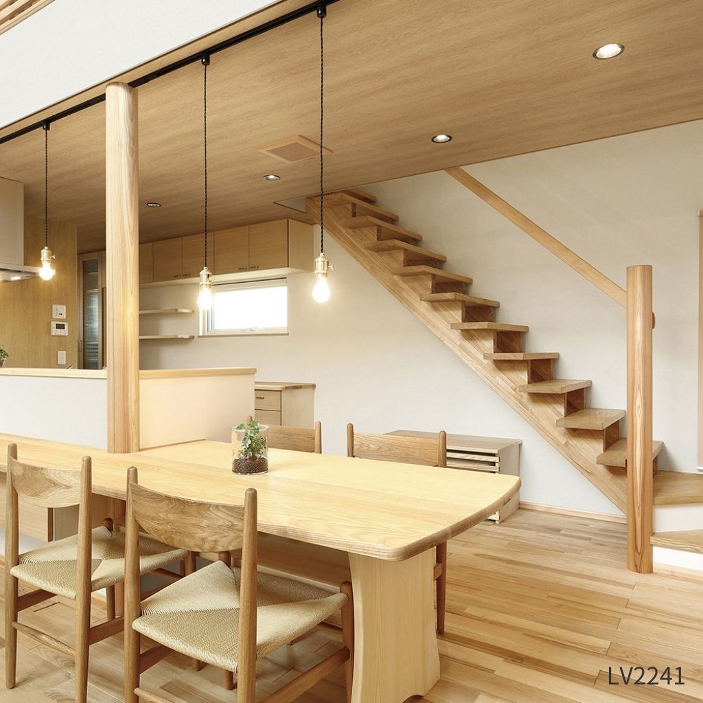 オーク板目|LV2241・LV2242|のり付き壁紙