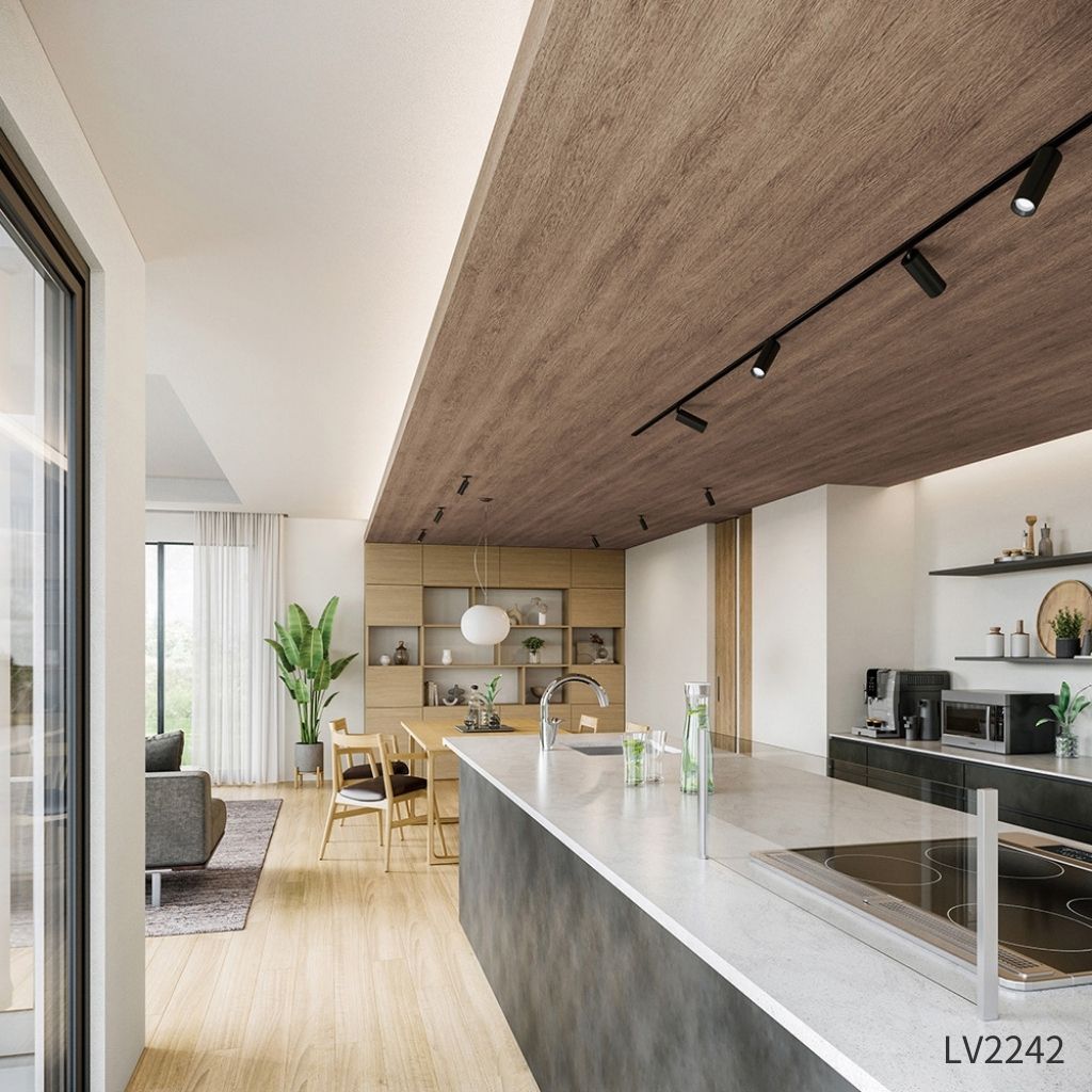 オーク板目|LV2241・LV2242|のり付き壁紙