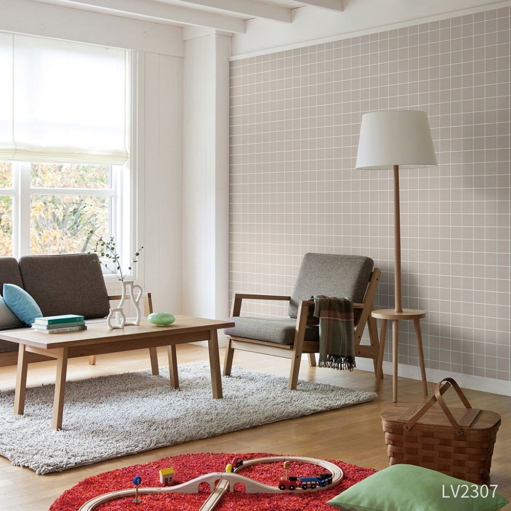 スクエアタイル|LV2306~LV2308|のり付き壁紙