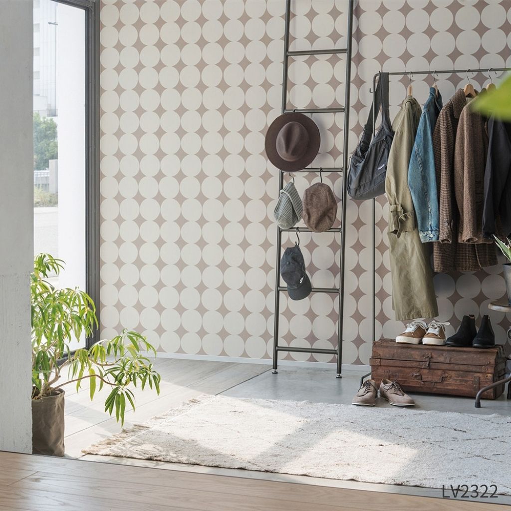 大きなドット柄|LV2322・LV2323|のり付き壁紙