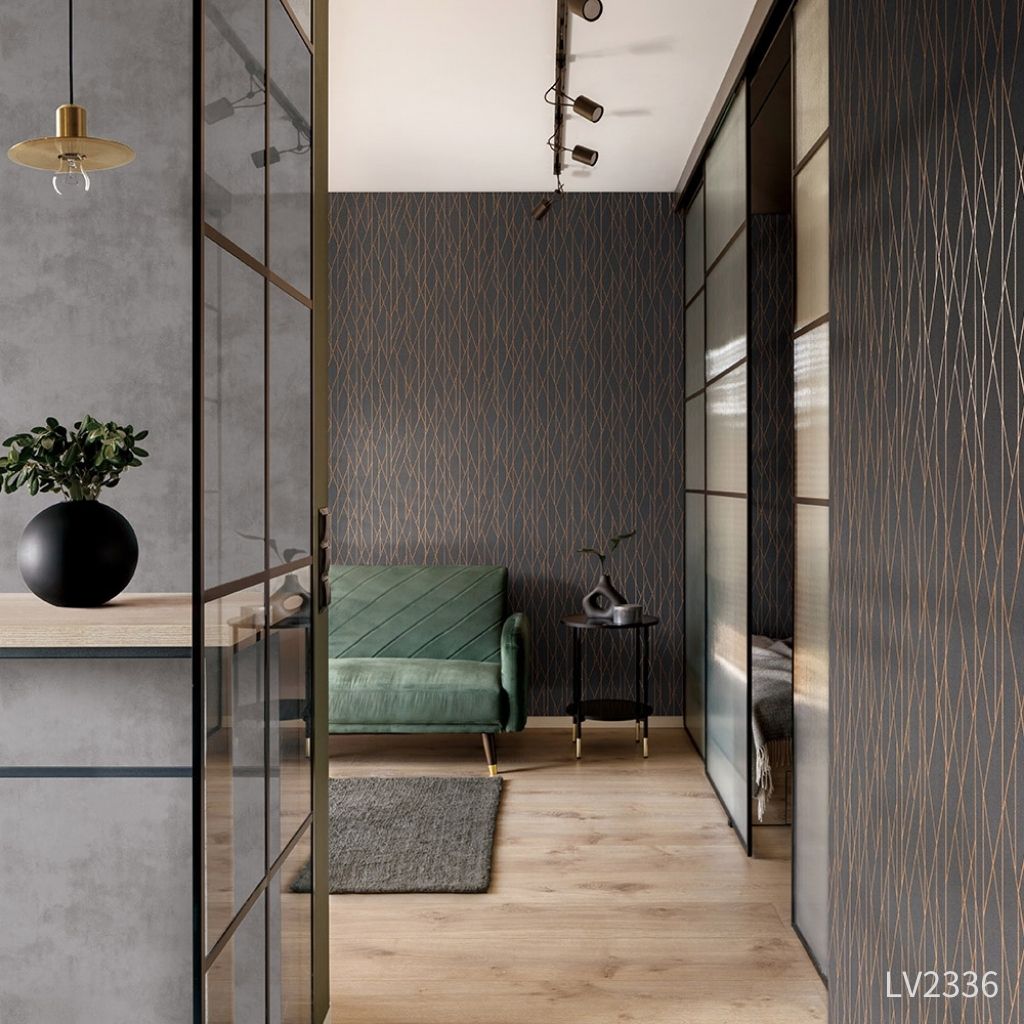 シックな幾何学模様|LV2333~LV2336|のり付き壁紙