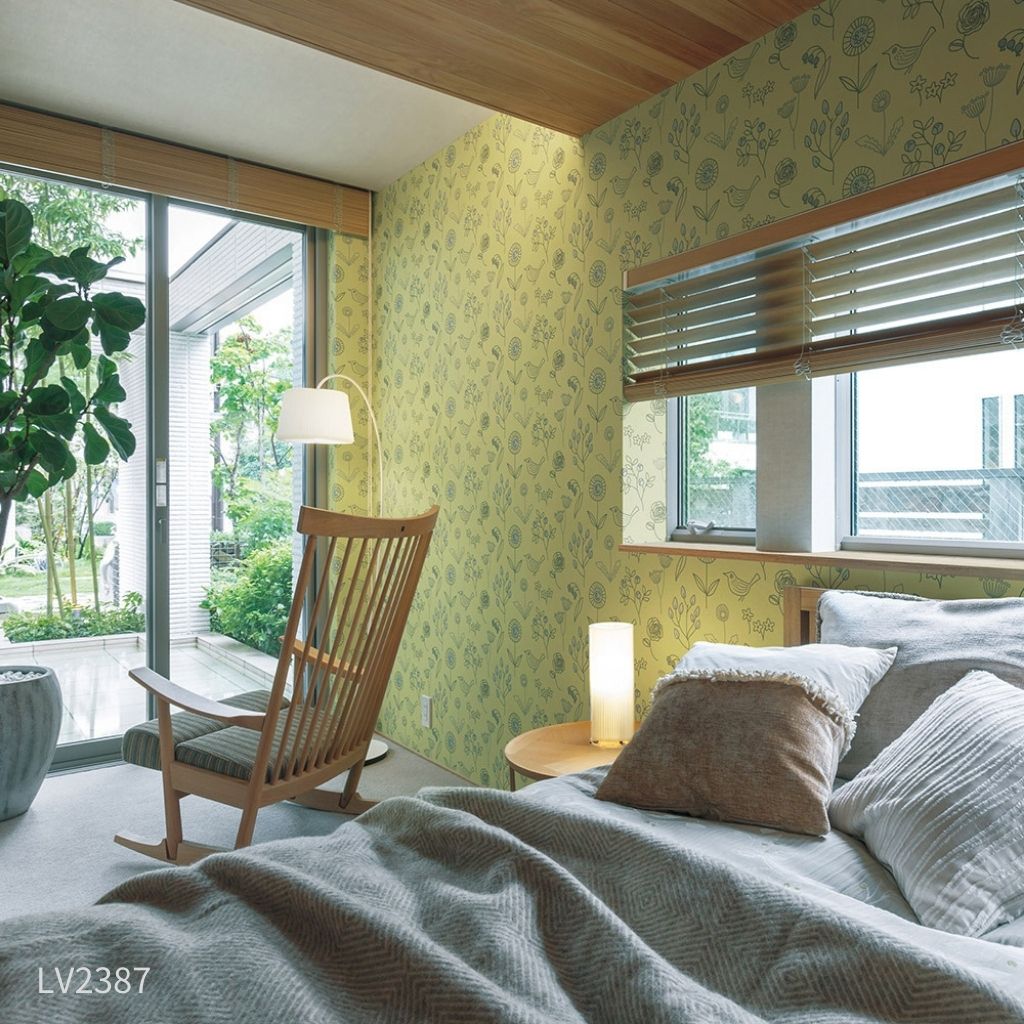 北欧の花畑|LV2386・LV2387|のり付き壁紙