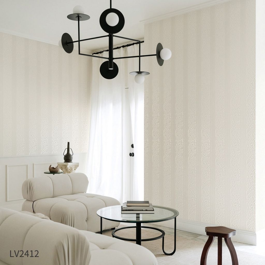 ダマスクなストライプ|LV2412・LV2413|のり付き壁紙