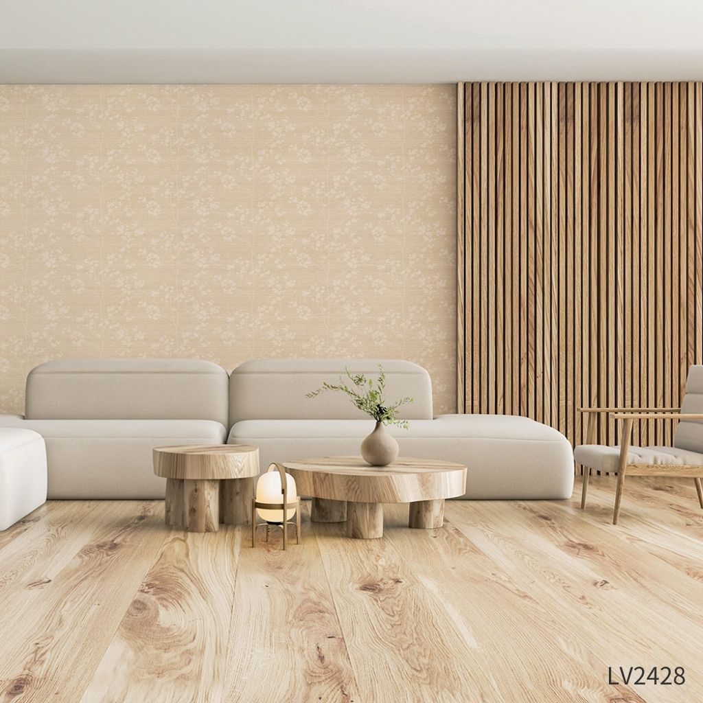 枝葉柄|LV2428・LV2429|のり付き壁紙