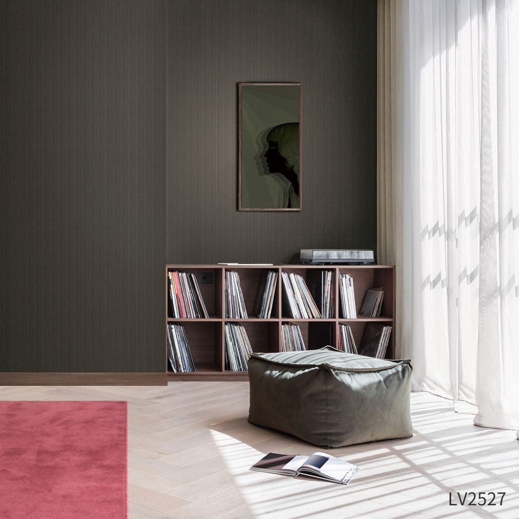 【タフクリーン】織物調ストライプ|LV2526・LV2527|のり付き壁紙