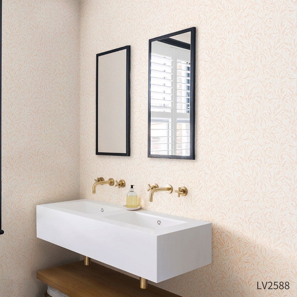 【消臭・汚れ防止】やわらかな植物柄|LV2587・LV2588|サンプル