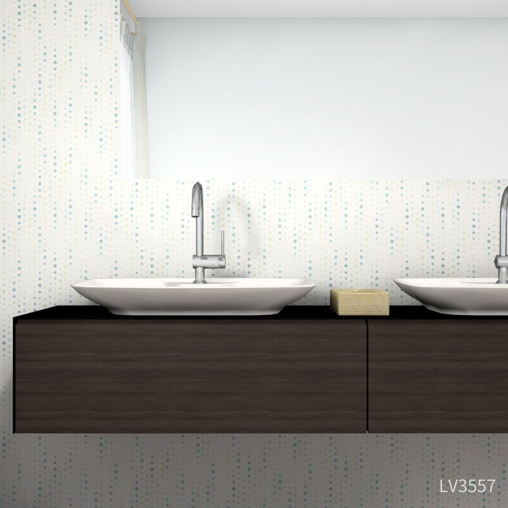 消臭+汚れ防止機能付き ポップな水玉|LV3556・LV3557|サンプル