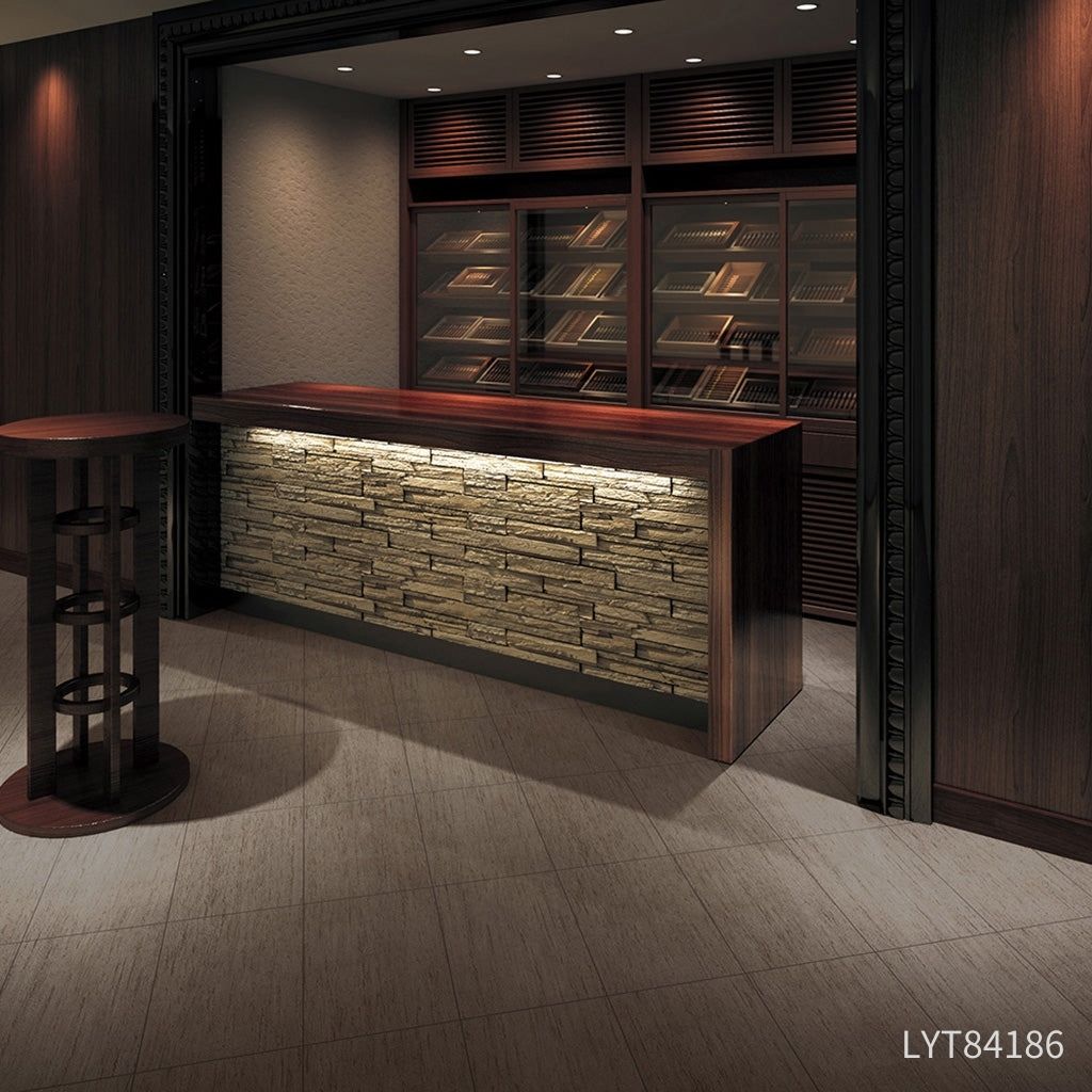 モカクリーム<エルワイタイル>|石目調|サンプル