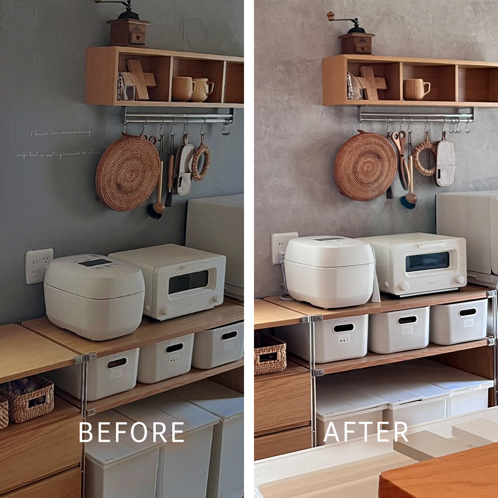 あたたかみのあるグレージュコンクリート|LL7255|のり付き壁紙