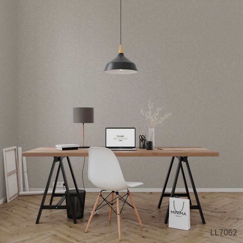 グレージュ塗り壁風壁紙 クロス|LL7062・LL7063|のり付き壁紙