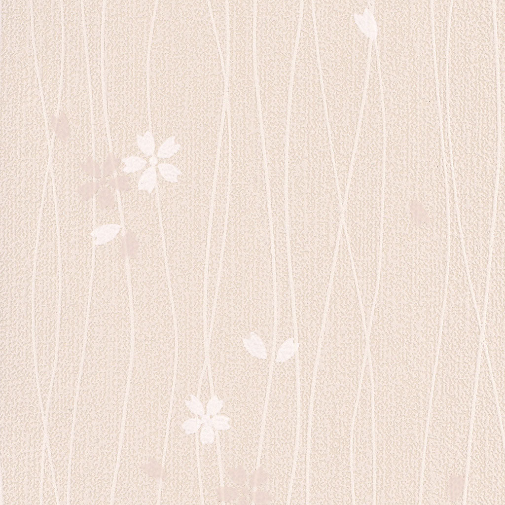 流れる桜|LW285|のり付き壁紙
