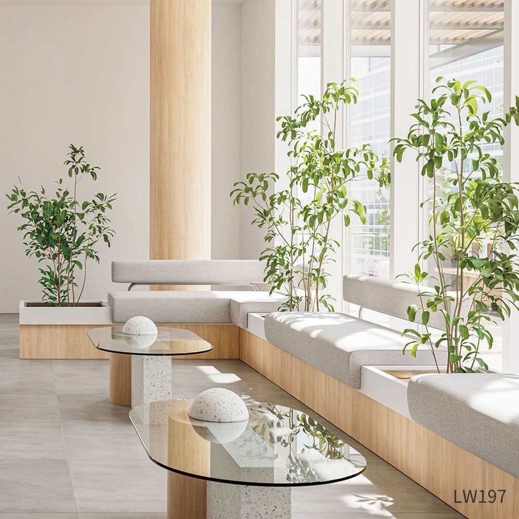 オーク板柾(目地なし)|LW197・LW198|のり付き壁紙