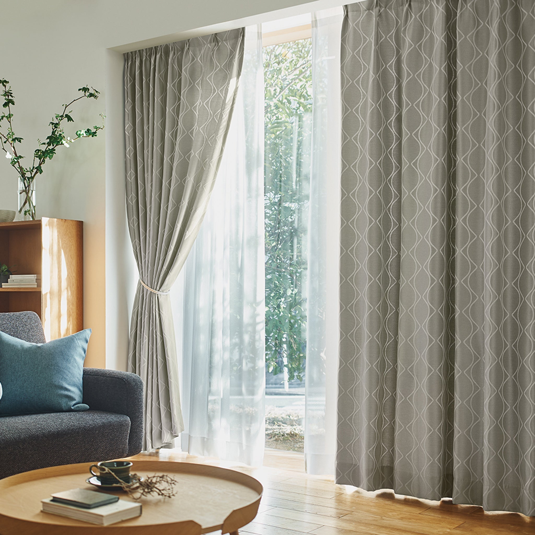 Scandinavian & Geometric｜EC1080｜ドレープカーテン