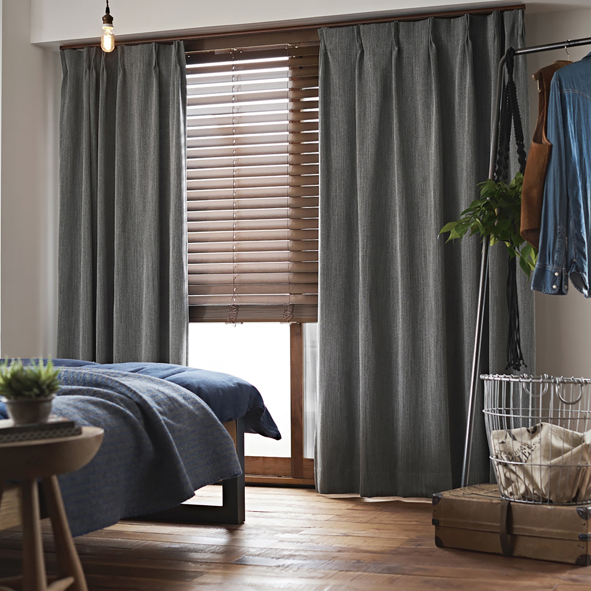 Plain & mix-yarn｜EC1085｜ドレープカーテン