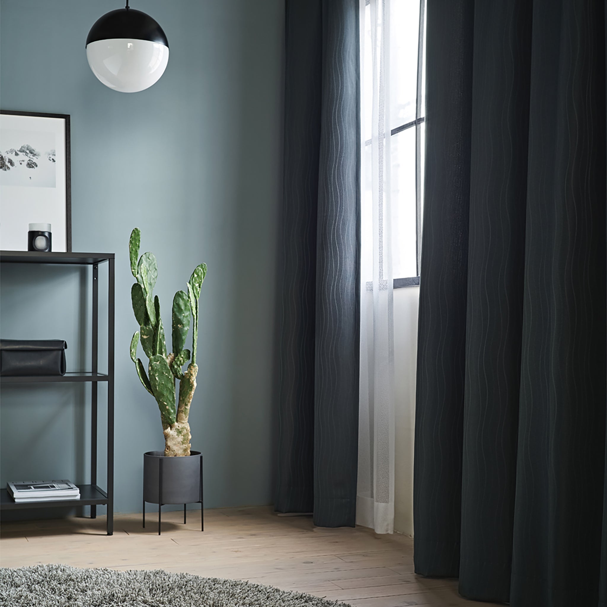 Wave & Modern｜EC1090｜ドレープカーテン