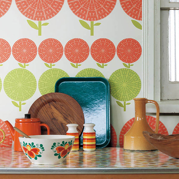 Orla Kiely フラワーパターン ミラー新品未使用